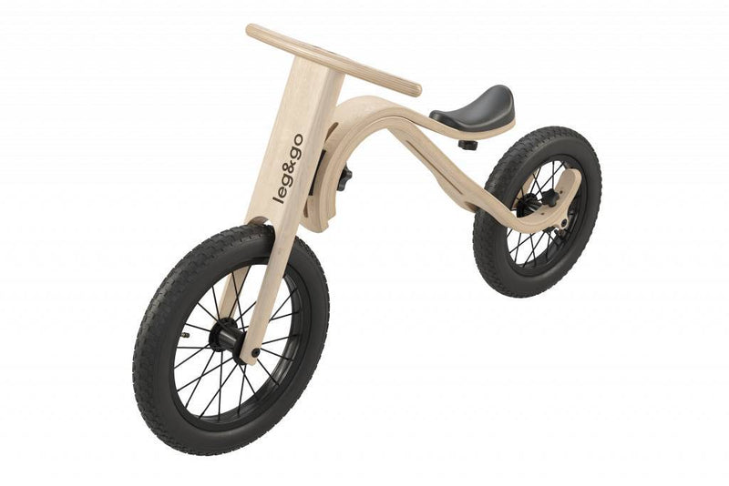 leg&go Bicicleta de Equilibrio de Madera 3 en 1 para Niños y Jóvenes,  Edades 1-5